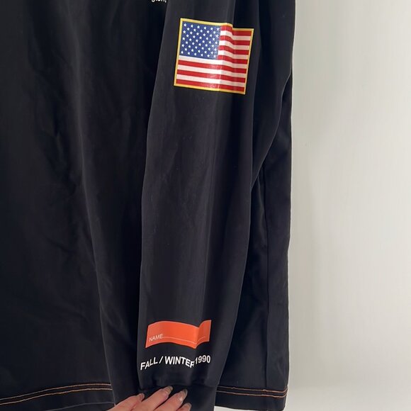 Heron Preston NASA Black Long Sleeve Tee Fall/Winter 1990 – Streetwear - Picture 3 of 6